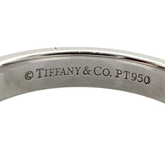 Pre-owned Tiffany & Co. Milgrain Ring, Pt950 Platinum, Women's, TIFFANY